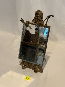Figural Metal Display Mirror