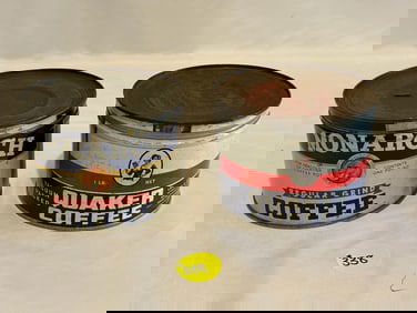 Monarch and Quaker Coffee Tins