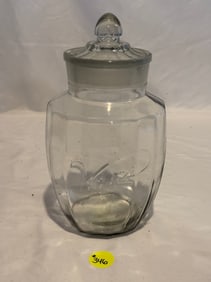 Antique French Venz Glass Candy Jar
