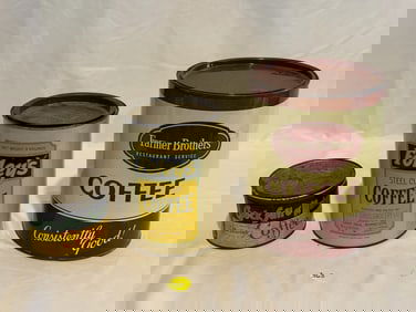 (3) Coffee Tins