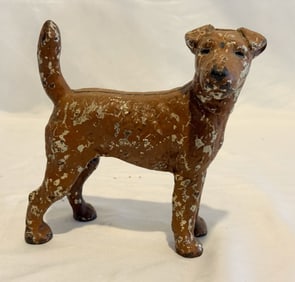 Cast Iron Airedale Terrier Dogg Door Stop