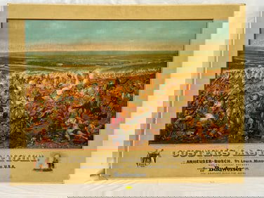 Custer's Last Fight Budweiser Advertising Poster