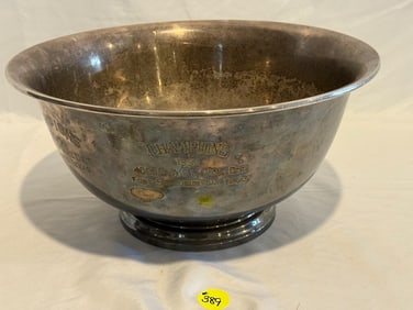 Champions Silverplate Trophy Bowl