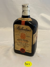 Vintage Ballantine's Scotch Whiskey Bottle Transistor Radio