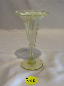Iridescent Art Glass Lilly Form Vase