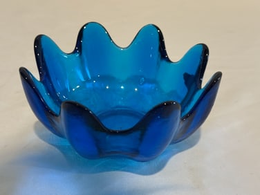 Vintage Blenko Art Glass Bowl