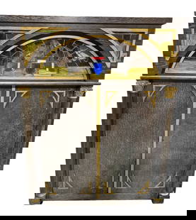 J. P. Seeburg KT Eagle Nickelodeon: Newer motor, Fumed oak cabinet, measures 48"w x 24"d x 62". SN-158692