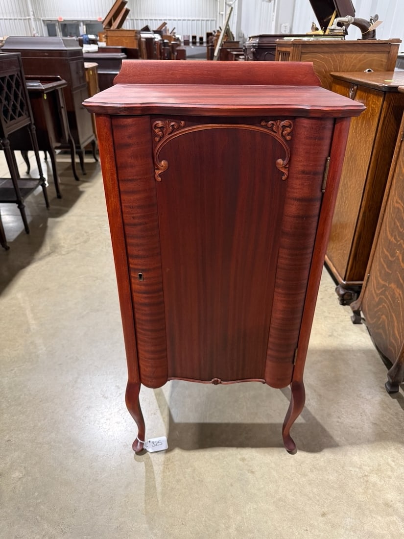 Mahogany Piano Roll Cabinet