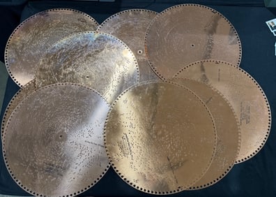 10 15-1/2" Reproduction Regina Music Discs