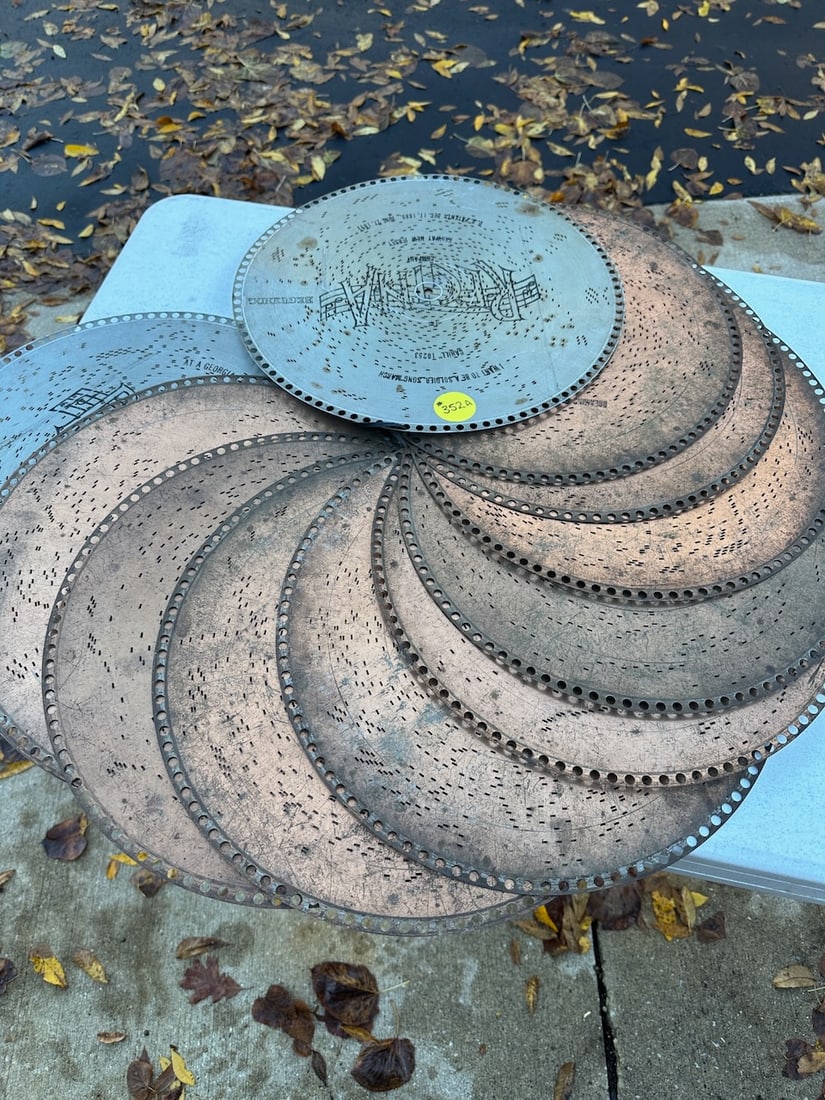 10 15-1/2" Reproduction Regina Music Discs (1 of 1)