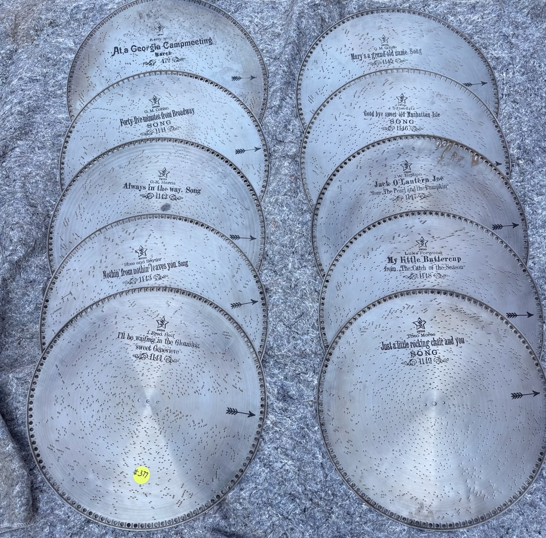 10 Mira or Empress Music Box Discs (1 of 1)