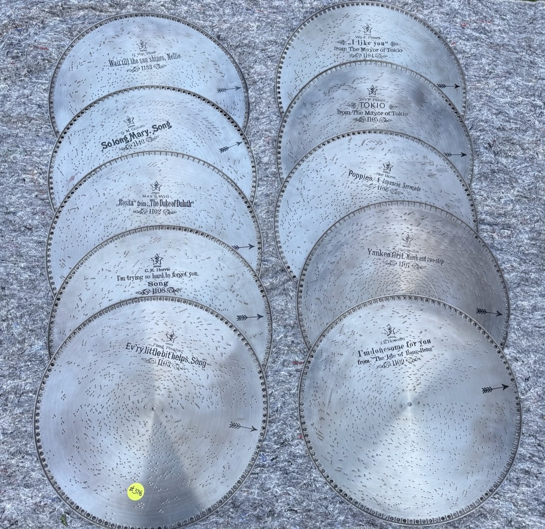 10 Mira or Empress Music Box Discs (1 of 1)