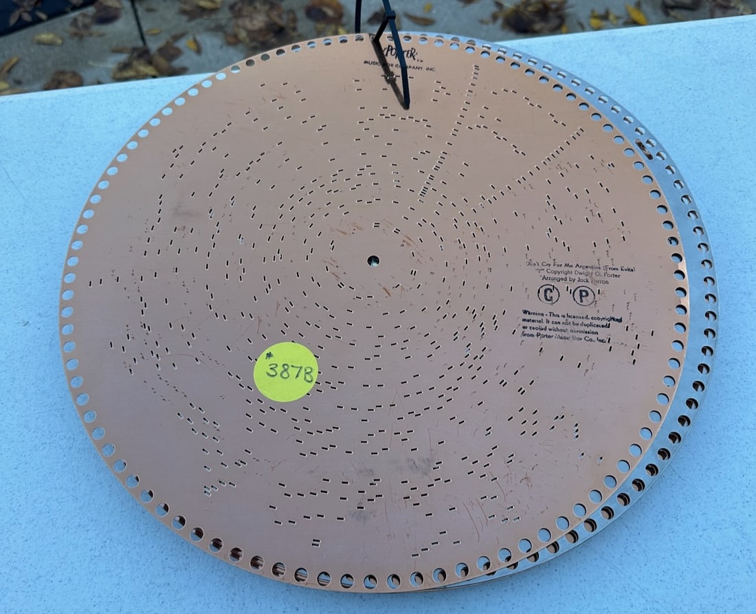 10 15-1/2" Reproduction Regina Music Discs (1 of 1)