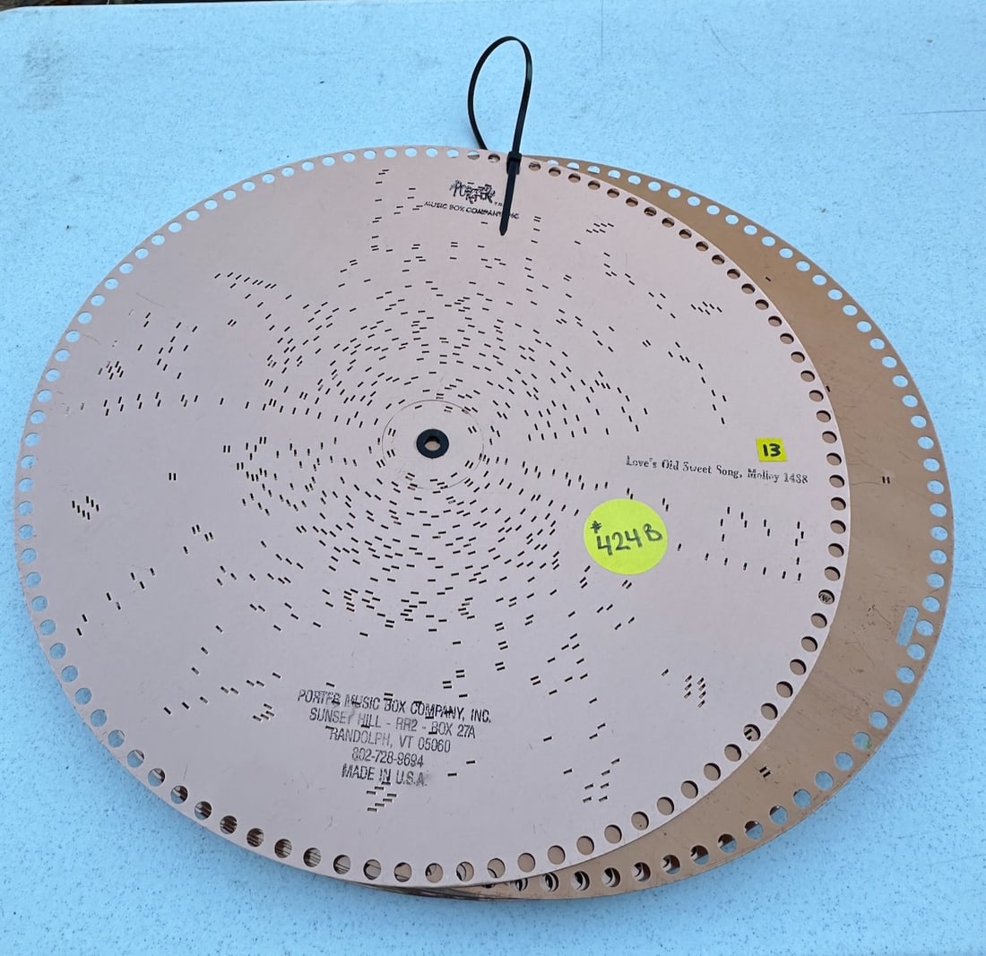 10 15-1/2" Reproduction Regina Music Discs (1 of 1)