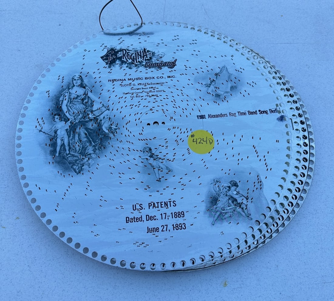 10 15-1/2" Reproduction Regina Music Discs (1 of 1)