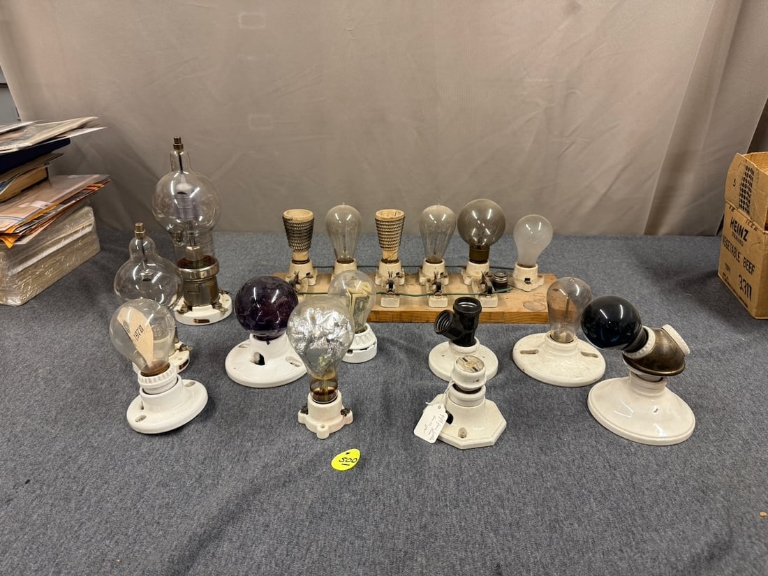 A good group of light bulbs, etc.: One lot. 12 bulbs,