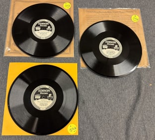 3 Edison Diamond Disc Records