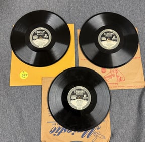 3 Edison Diamond Disc Records