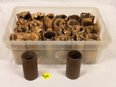 24 Brown Wax Cylinders
