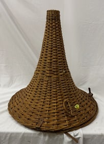 Wicker Horn Carrying or Shipping Case