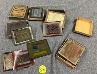 5 boxes of Radio, Business and Movie Slides