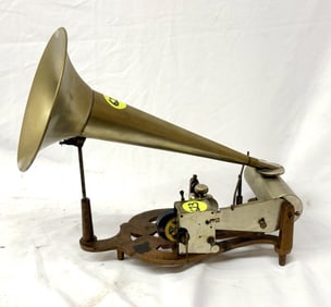 Puck Lyre Base Cylinder Phonograph