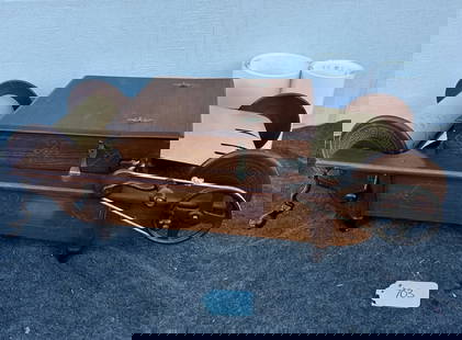 Mechanical Orguinette Style A Large Roll: Large rolls on end, Excellent case. Needs bellows done. 1 roll included.