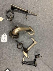 3 Cylinder phonograph carriages & 'tone arm