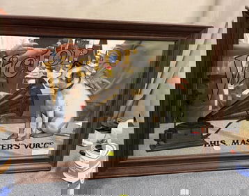 Modern Victor "His Master Voice" Glass Sign