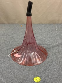 Cranberry Glass Phonograph Horn