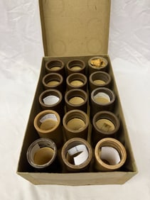 15 Early Brown Wax Cylinders