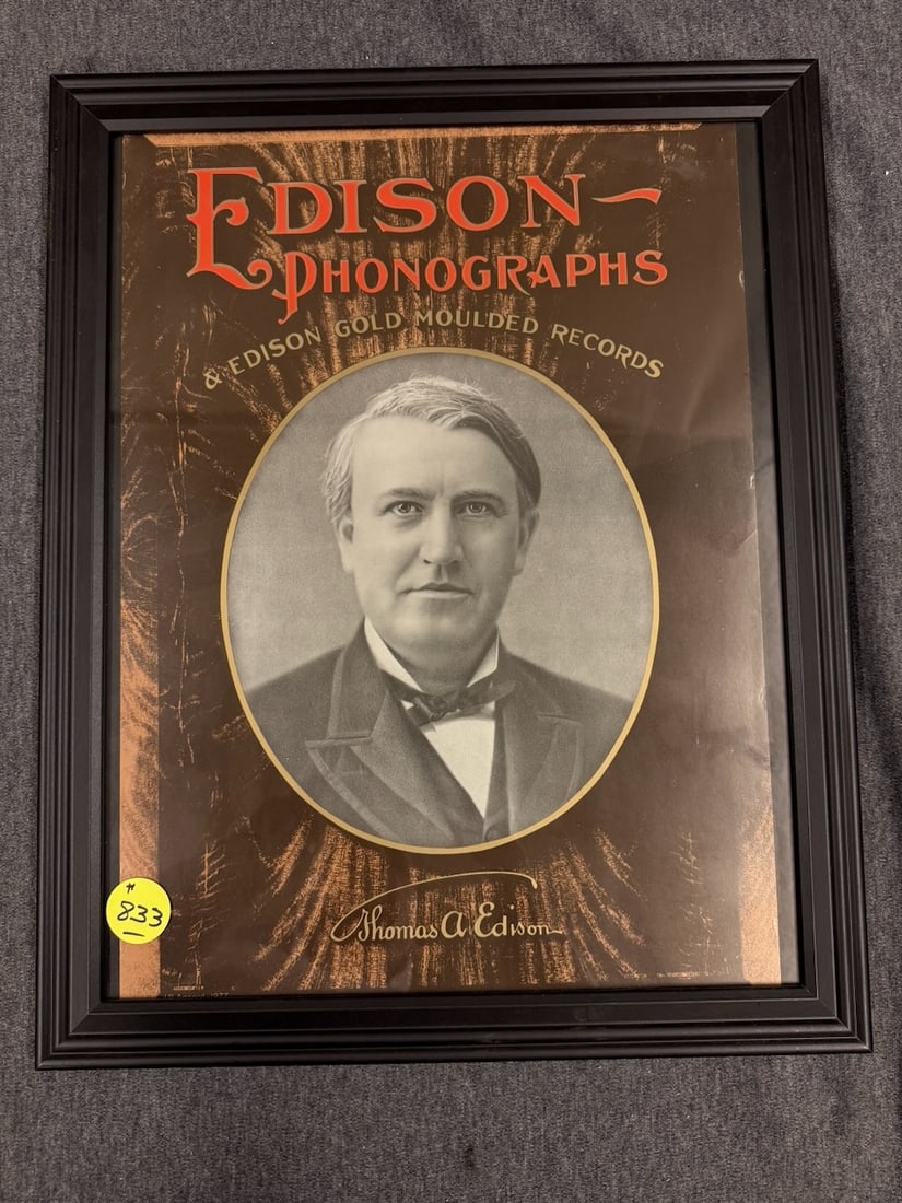 Edison Phonograph Paper sign (1 of 1)