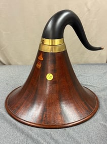 Gfell Mahogany Cygnet Phonograph Horn