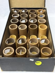 24 Brown Wax Cylinders