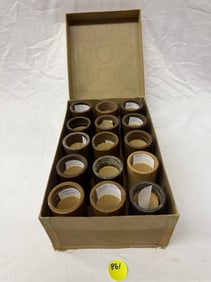 15 Brown Wax Cylinders