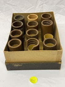 Group of Brown Wax Cylinders