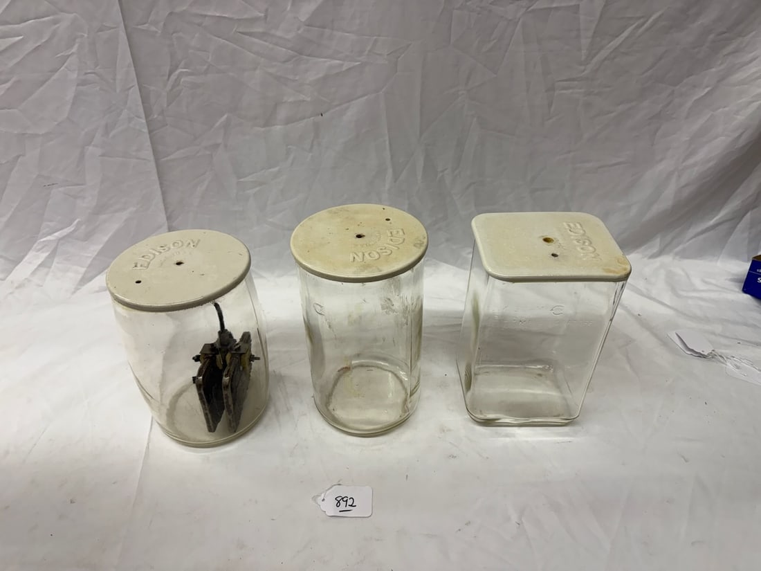 3 Edison Battery Jars (1 of 4)