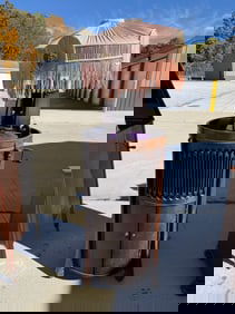 Modernola Floor Model Round Disc Phonograph