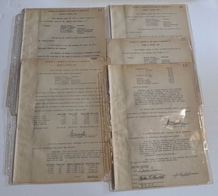 Group of 1919 Edison Board Meeting Minutes Documents
