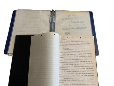 Group of of late 1920's and 30's Edison Board Meeting Minutes Documents