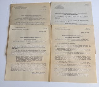 Group of Thomas A. Edison, Inc. Phonograph Dept. Bulletins