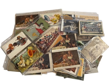 Group of Edison and Phonograph Related Postcards