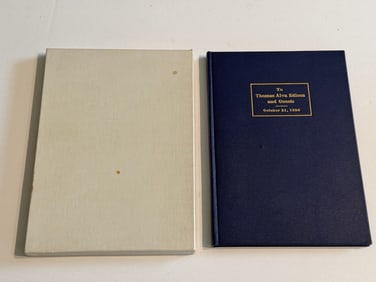 1929 Thomas Edison Golden Jubilee Book