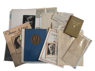 Group of Edison Memorabilia