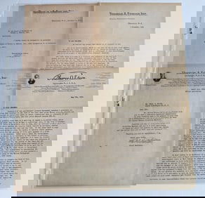 (4) Thomas A Edison, Inc. Letterhead Letters