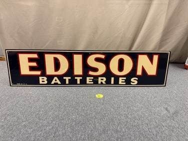 Edison Batteries Sign