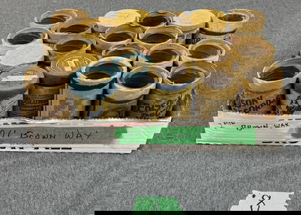 Group of Brown Wax Cylinder Records: 20 total. One lot. Average condition