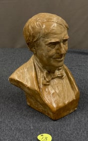 Plaster Edison Portrait Bust