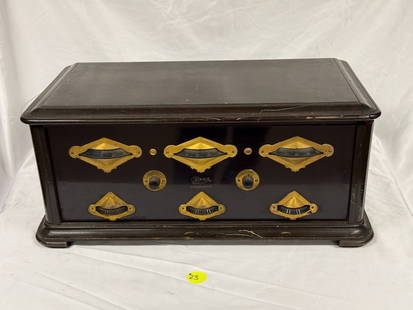 A.H. Grebe Synchrophase Type MU1 Table Radio Receiver: Cherry, 5 tube, SN-PZYA