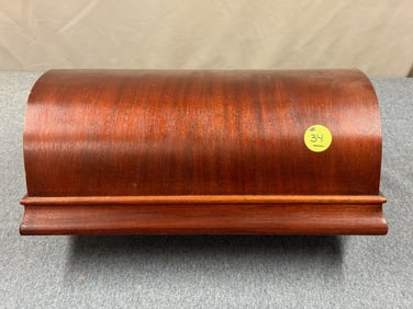 Mahogany phonograph cover